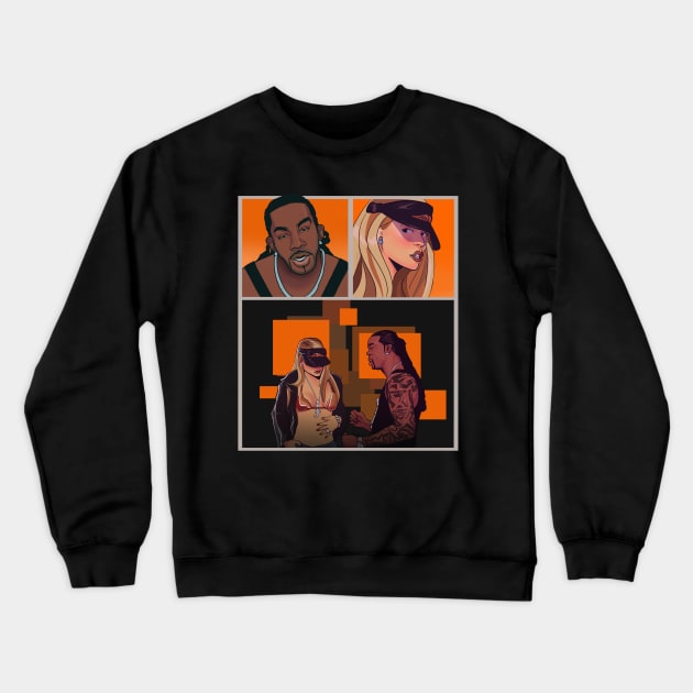 Busta and Mariah Crewneck Sweatshirt by casgeu